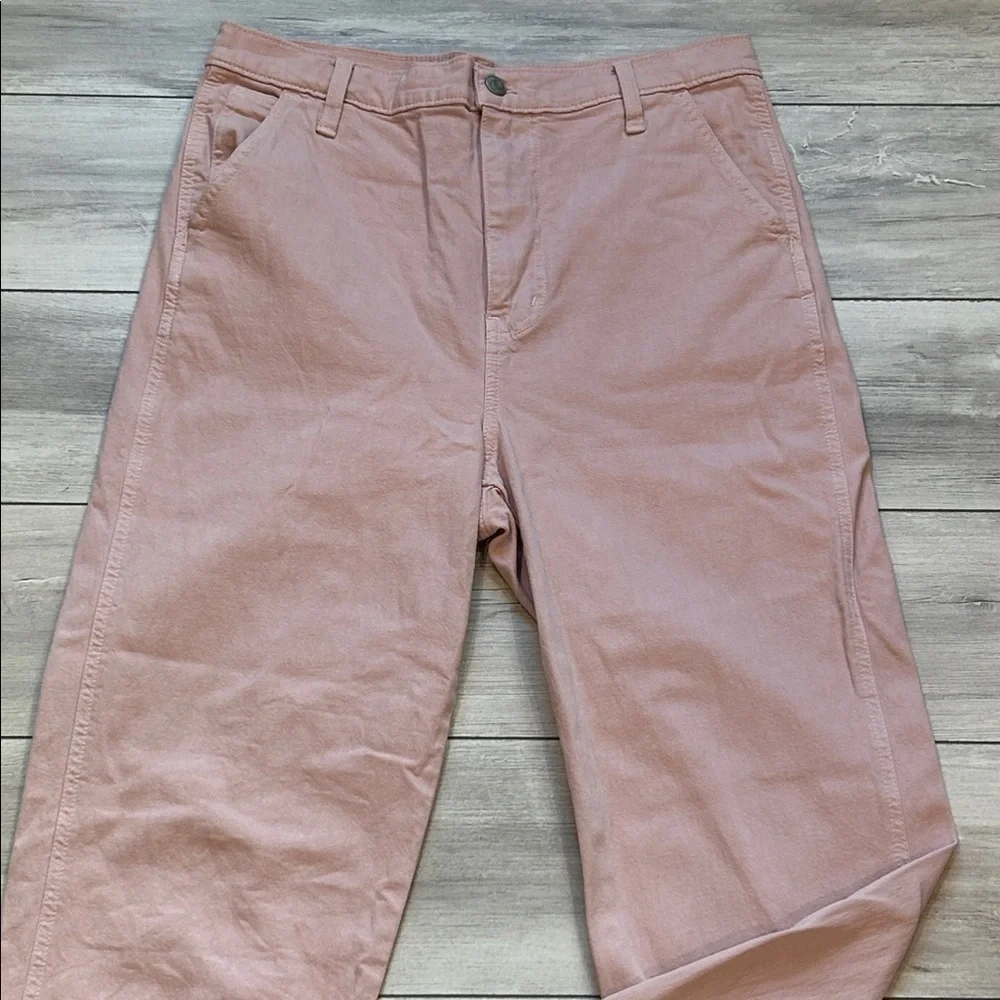 Madewell blush pink high rise crop jeans size 29